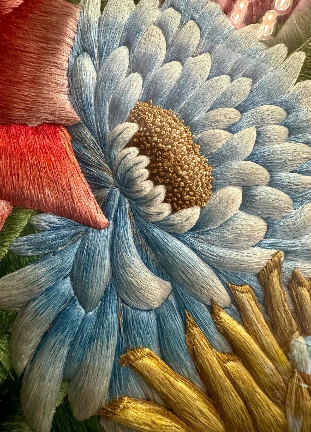 Blue bloom, macro detail of The Vase by Sheikh Shams Uddin